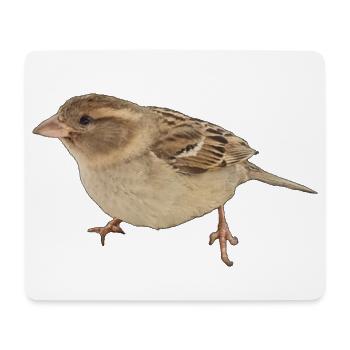 Vogel - Mousepad (Querformat) - Weiß - Vorne