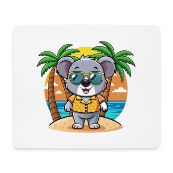 Koala Lustige Cartoon Sommer Strand Sonnenbrille - Mousepad (Querformat) - Weiß - Vorne