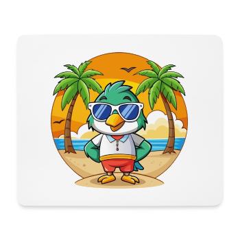 Lunettes de soleil Falcon Funny Cartoon Summer Beach - Tapis de souris (format paysage) - blanc - Devant