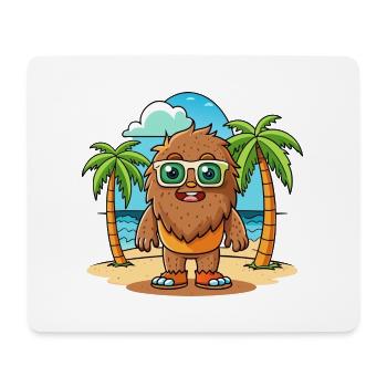 Big Foot Lustige Cartoon Sommer Strand Sonnenbrille - Mousepad (Querformat) - Weiß - Vorne