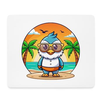 Lunettes de soleil Falcon Funny Cartoon Summer Beach - Tapis de souris (format paysage) - blanc - Devant