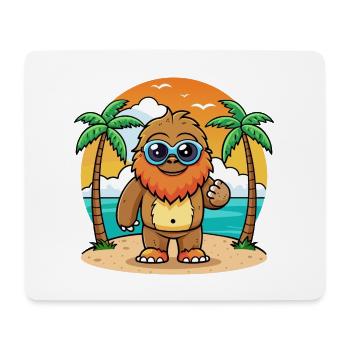 Big Foot Lustige Cartoon Sommer Strand Sonnenbrille - Mousepad (Querformat) - Weiß - Vorne