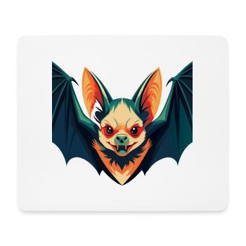 Fledermaus Cartoon Figur Buntes Haustier Tier - Mousepad (Querformat) - Weiß - Vorne