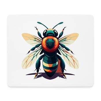 Biene Cartoon Figur Buntes Haustier Tier - Mousepad (Querformat) - Weiß - Vorne