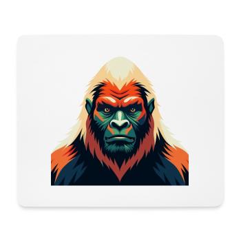 Yeti Zeichentrickfigur Buntes Haustier Tier - Mousepad (Querformat) - Weiß - Vorne
