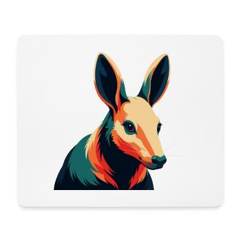 Aardvark Cartoon Character Colorful Pet Animal - Mouse Pad (horizontal) - white - Front