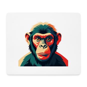 Singe Dessin Animé Personnage Animal De Compagnie Coloré - Tapis de souris (format paysage) - blanc - Devant