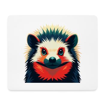 Igel Cartoon Figur Buntes Haustier Tier - Mousepad (Querformat) - Weiß - Vorne