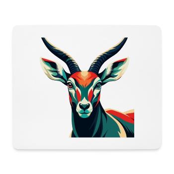 Antilope Zeichentrickfigur Buntes Haustier Tier - Mousepad (Querformat) - Weiß - Vorne