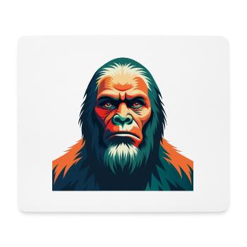 Big Foot Cartoon Figur Buntes Haustier Tier - Mousepad (Querformat) - Weiß - Vorne