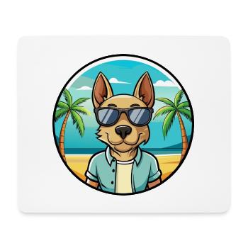 Thai Ridgeback Dog Breed Cartoon Sunglasses Beach - Mouse Pad (horizontal) - white - Front