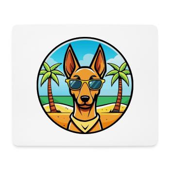 Pharaoh Hound Dog Breed Cartoon Sunglasses Beach - Mouse Pad (horizontal) - white - Front