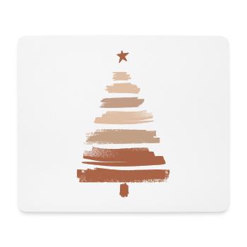 Arbre de Noël - Tapis de souris (format paysage) - blanc - Devant
