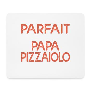 Papa Pizzaiolo Cadeau drôle pour amateur de pizza - Tapis de souris (format paysage) - blanc - Devant