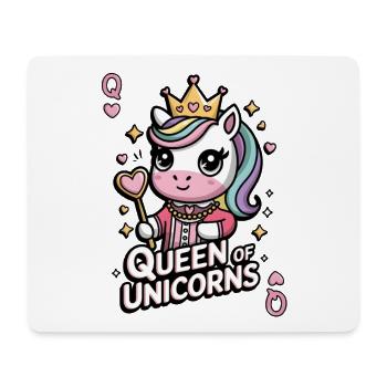 Königin der Einhörner - Mousepad (Querformat) - Weiß - Vorne