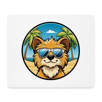 Lowchen Little Lion Dog Breed Cartoon Sunglasses - Mouse Pad (horizontal) - white - Front