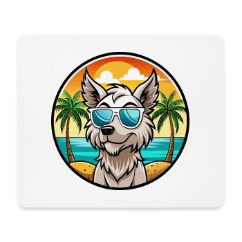 Grand Griffon Vendeen Hunderasse Cartoon Sonnenbrille - Mousepad (Querformat) - Weiß - Vorne