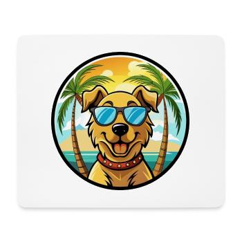 Chesapeake Bay Retriever Hunderasse Cartoon Beach - Mousepad (Querformat) - Weiß - Vorne
