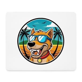 Bruno Jura Hound Hunderasse Cartoon Sonnenbrille Strand - Mousepad (Querformat) - Weiß - Vorne