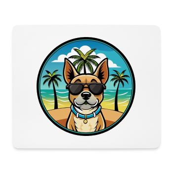 Braque Du Bourbonnais Hunderasse Cartoon Sonnenbrille - Mousepad (Querformat) - Weiß - Vorne