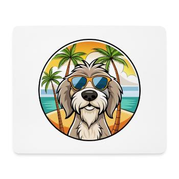 Spinone Italiano Hunderasse Cartoon Sonnenbrille Strand - Mousepad (Querformat) - Weiß - Vorne