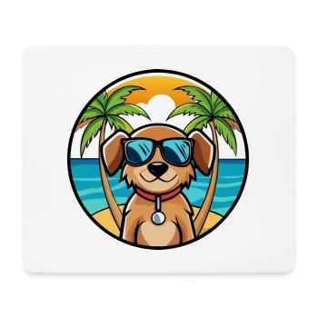 Smalandsstovare Dog Breed Cartoon Sunglasses Beach - Mouse Pad (horizontal) - white - Front