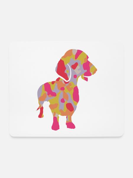 Dackel Hund Teckel Besitzerin Frauchen Dachshund - Mousepad (Querformat) - Weiß