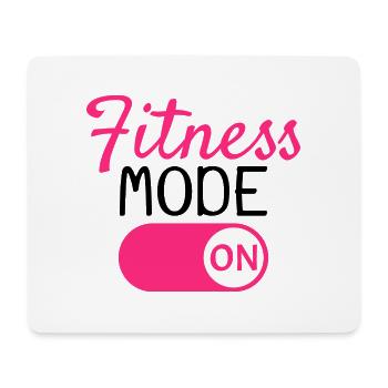 Fitness Modus An - Mousepad (Querformat) - Weiß - Vorne