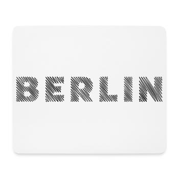 Berlin Lettre d’éclosion de la capitale allemande - Tapis de souris (format paysage) - blanc - Devant