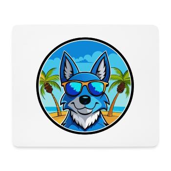 Blue Heeler Hunderasse Cartoon Sonnenbrille Strand - Mousepad (Querformat) - Weiß - Vorne