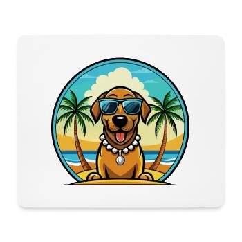 Bayerischer Berghund Hunderasse Cartoon Beach - Mousepad (Querformat) - Weiß - Vorne