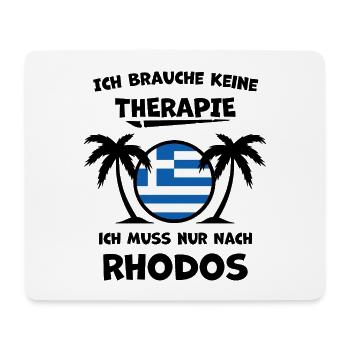 Rhodos Griechenland – Urlaub & Erinnerungen - Mousepad (Querformat) - Weiß - Vorne