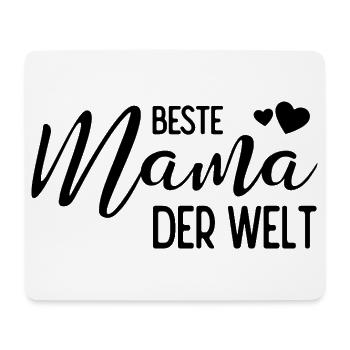 Beste Mama der Welt - Mousepad (Querformat) - Weiß - Vorne