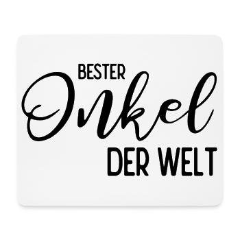 Bester Onkel der Welt - Mousepad (Querformat) - Weiß - Vorne