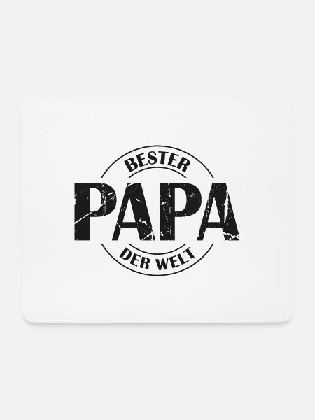 Bester Papa der Welt - Mousepad (Querformat) - Weiß