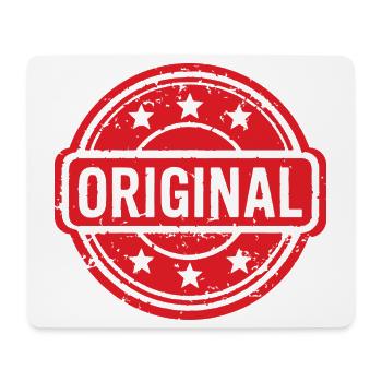 Conception originale du badge en caoutchouc Grunge - Tapis de souris (format paysage) - blanc - Devant
