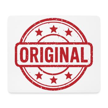 Conception originale du badge en caoutchouc Grunge - Tapis de souris (format paysage) - blanc - Devant