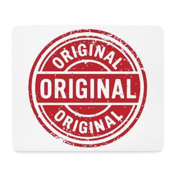 Conception originale du badge en caoutchouc Grunge - Tapis de souris (format paysage) - blanc - Devant