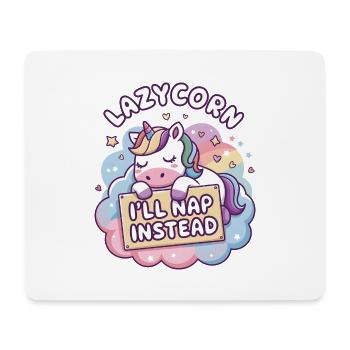 Faulpelz: Ich mache stattdessen ein Nickerchen - Mousepad (Querformat) - Weiß - Vorne