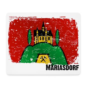the market town of Mariasdorf in southern Burgenland - Mouse Pad (horizontal) - white - Front