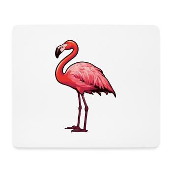 Flamingo Niedliche Karikatur Kawaii Aquarell Tier Haustier - Mousepad (Querformat) - Weiß - Vorne