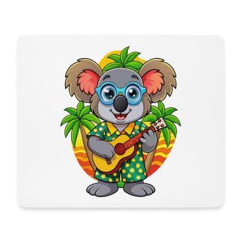 Funny Koala Summer Beach Sunglasses Hawaiian - Mouse Pad (horizontal) - white - Front