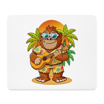 Lustige Bigfoot Cartoon Sommer Strand Sonnenbrille - Mousepad (Querformat) - Weiß - Vorne