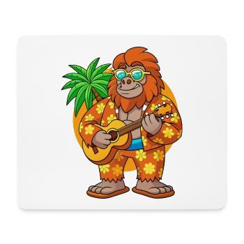 Lustige Bigfoot Cartoon Sommer Strand Sonnenbrille - Mousepad (Querformat) - Weiß - Vorne