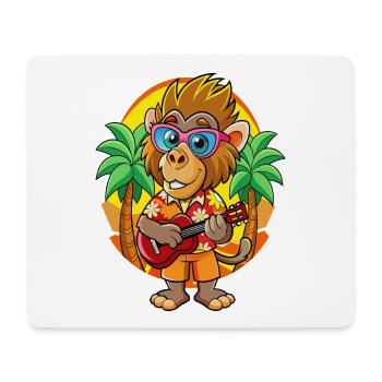 Lustige Pavian Cartoon Sommer Strand Sonnenbrille - Mousepad (Querformat) - Weiß - Vorne