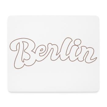 Berlin Lettrage majuscule allemand - Tapis de souris (format paysage) - blanc - Devant