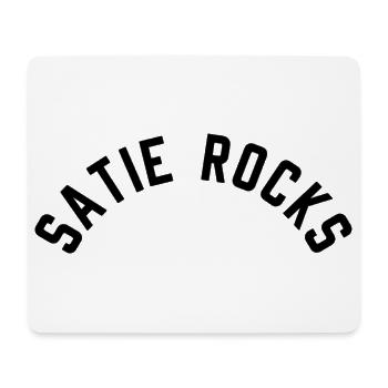Erik Satie T-shirt funny saying - Mouse Pad (horizontal) - white - Front