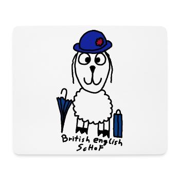 British English ScHoF - Mousepad (Querformat) - Weiß - Vorne