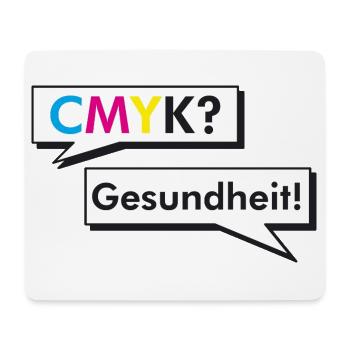 CMYK Grafiker Nerd Spruch Geschenk Shirt - Mousepad (Querformat) - Weiß - Vorne