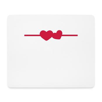 Line heart ornament icon - Mouse Pad (horizontal) - white - Front